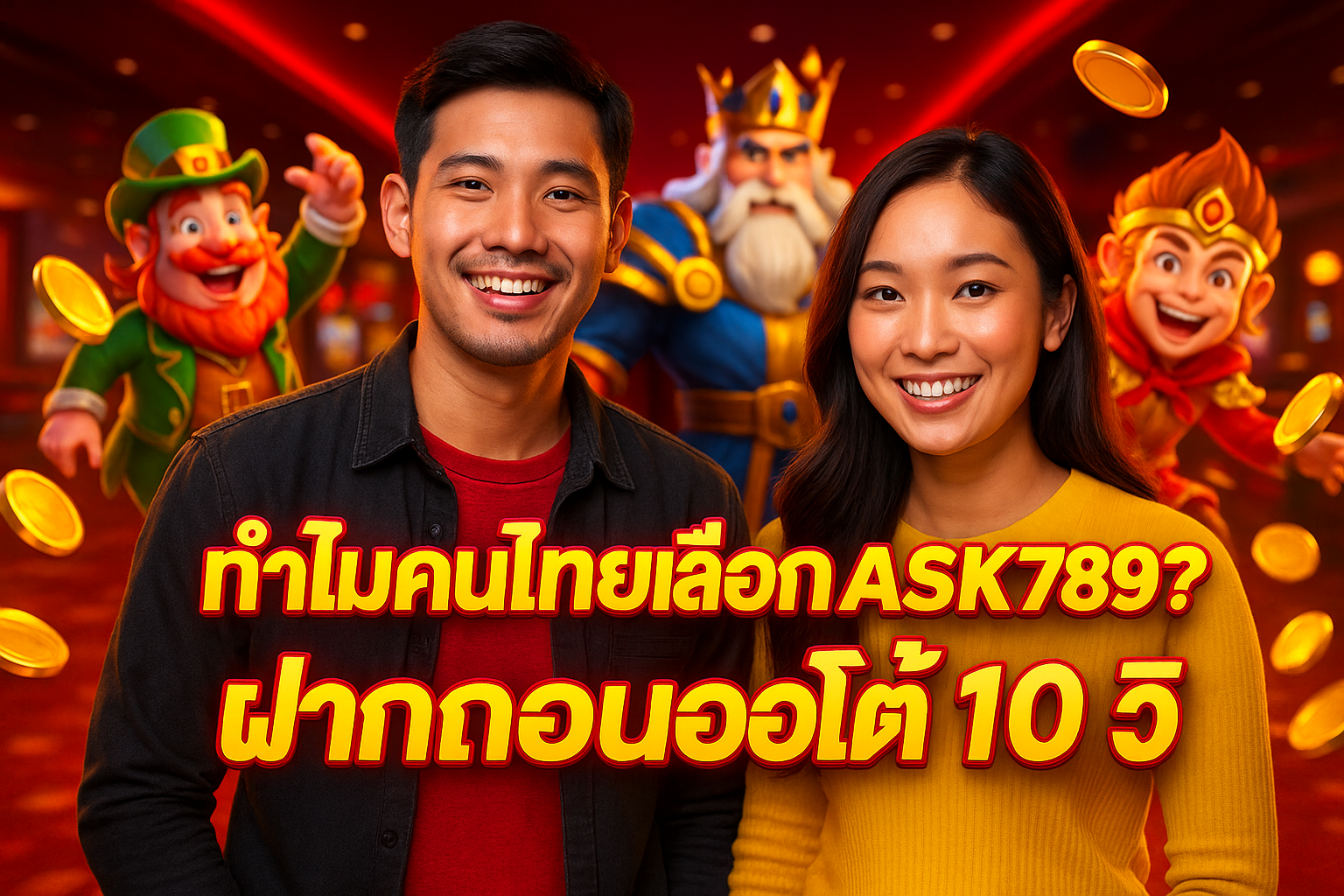 ทำไมคนไทยเลือก ASK789? ฝากถอนออโต้ 10 วิ
